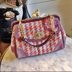 Authentic tweed coach bag
